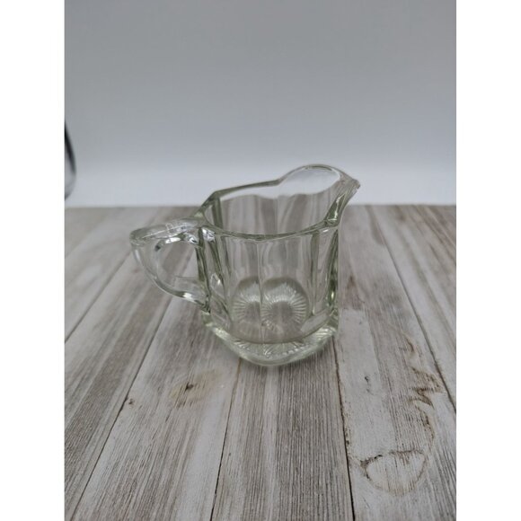 Vintage Heisey #1 Glass Creamer 1930’s Clear Hexagon - Picture 1 of 6